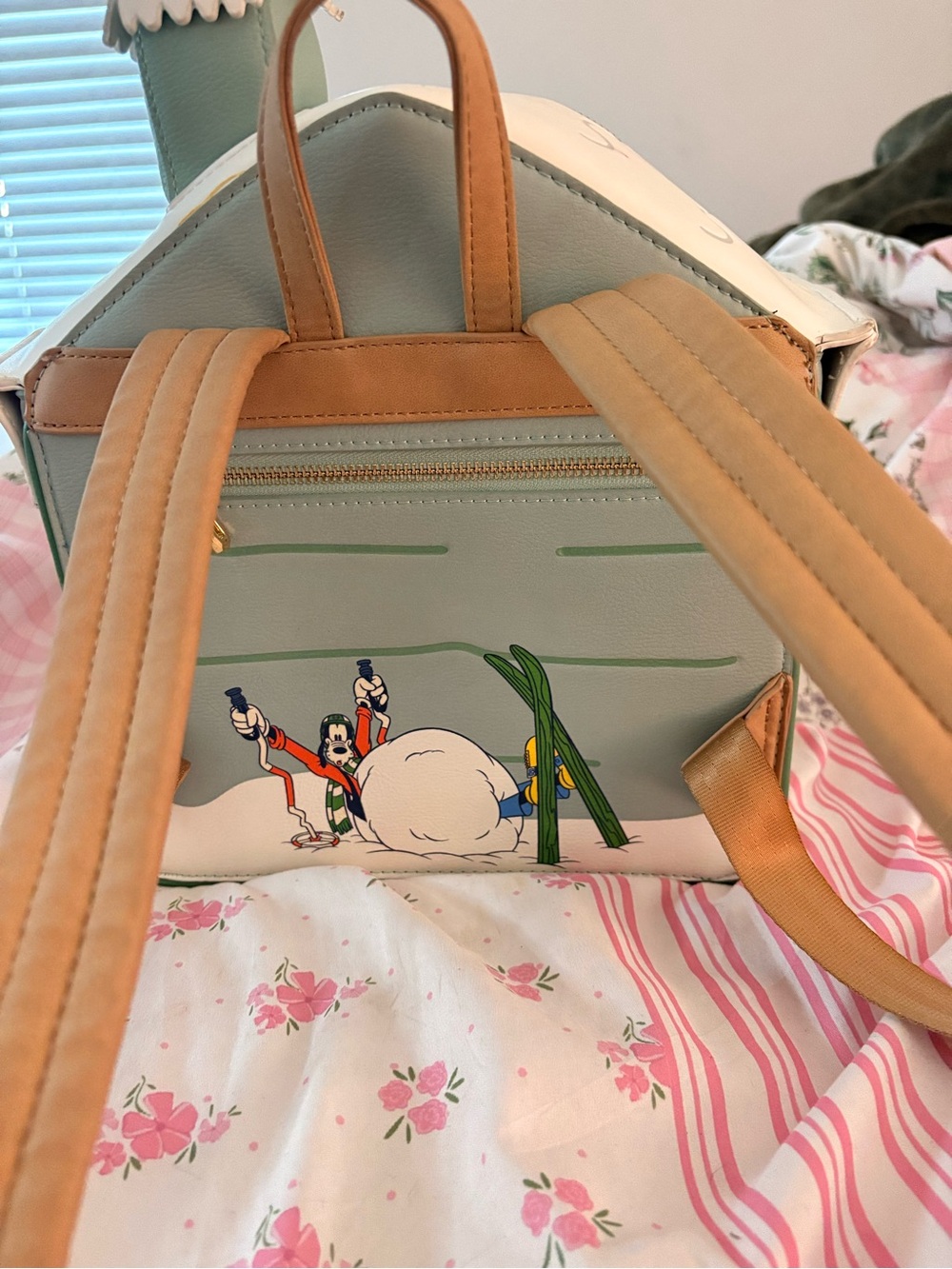 Disney Loungefly Christmas House Embellished Backpack - Picture 2 of 2